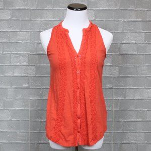 Anthropologie Meadow Rue Button Tank XS